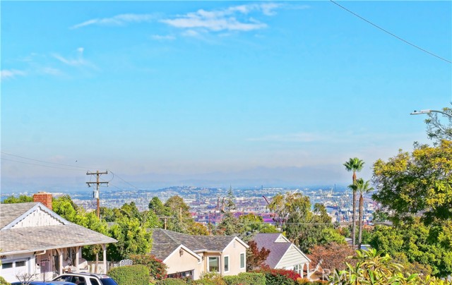 Los Angeles harbor view from front yard