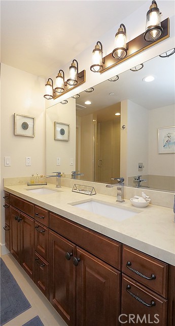 Primary Bathroom With Double Sinks