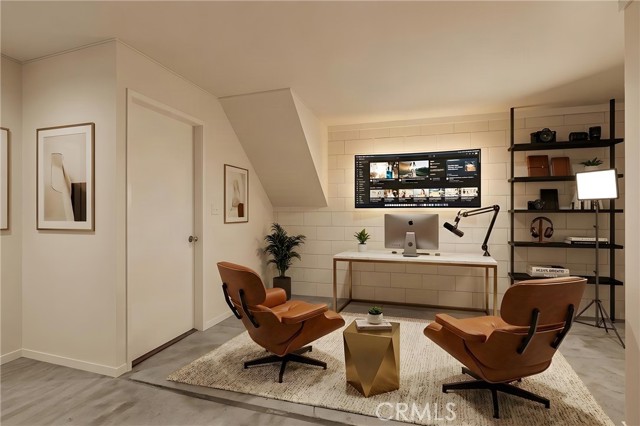 The flex space in the garage would be great as a podcast/creative area. Virtually staged. The flex space in the garage would be great as a podcast/creative area. Virtually staged.