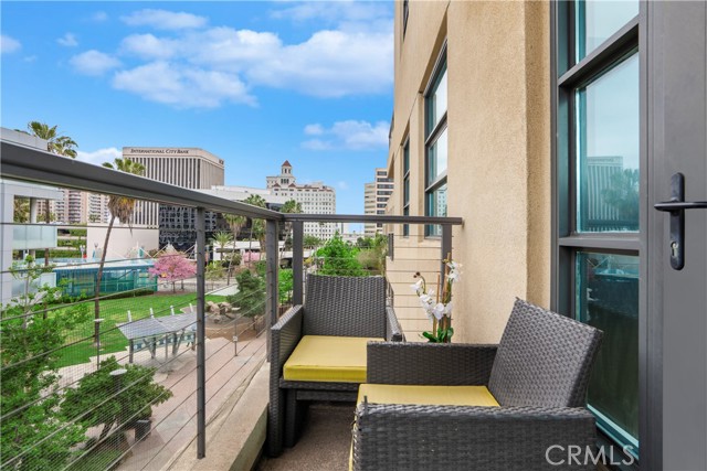 Balcony off living room overlooking Promenade