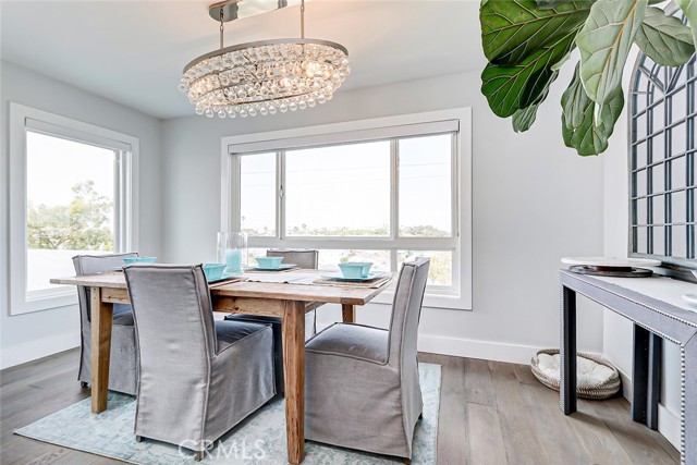 Entertain with elegance in this stylish formal dining room adjacent to the kitchen.