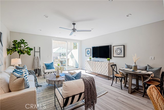 Main living area and balcony view.