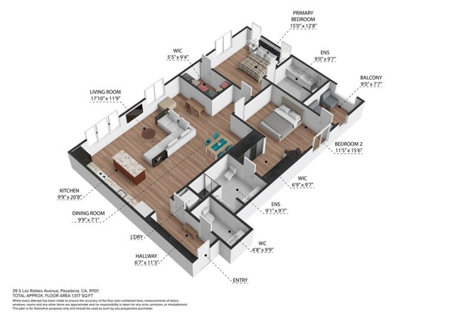 Detail Gallery Image 36 of 36 For 39 S Los Robles #3019,  Pasadena,  CA 91101 - 2 Beds | 2/1 Baths