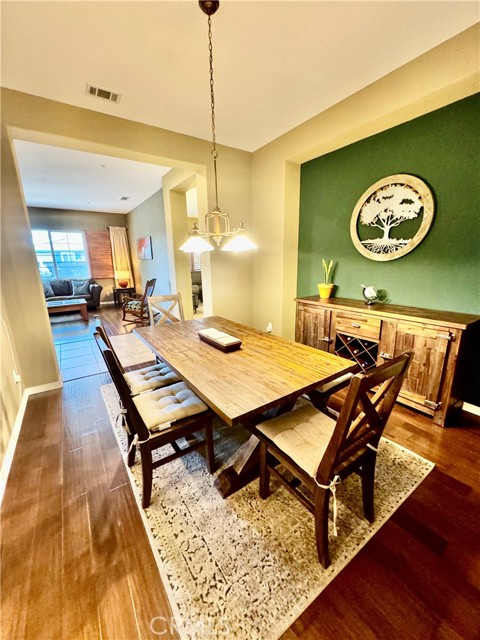 Formal dining near foyer.