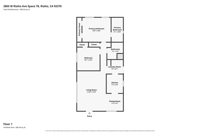 2 Bed Home for Sale in Rialto, California