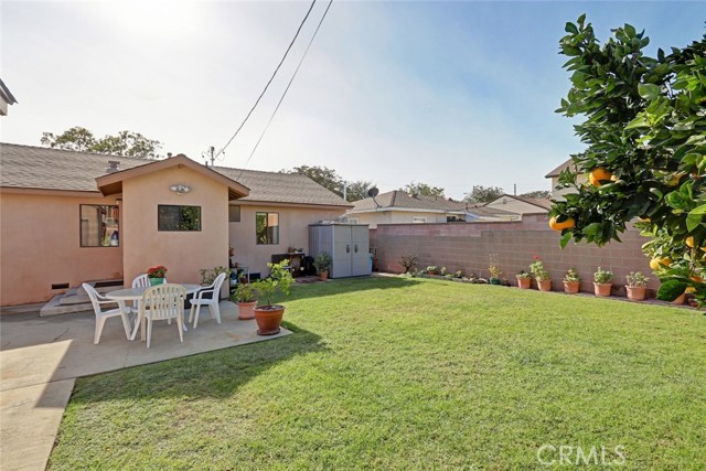 Backyard from Garage Entry Door