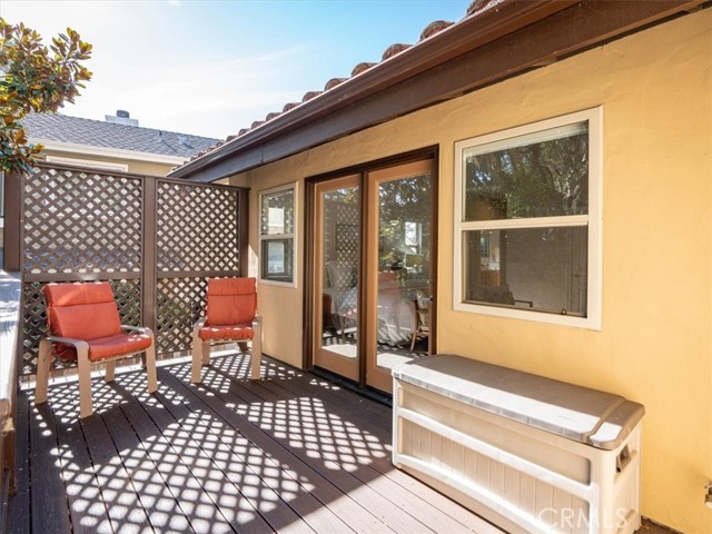 Deck off of primary bedroom