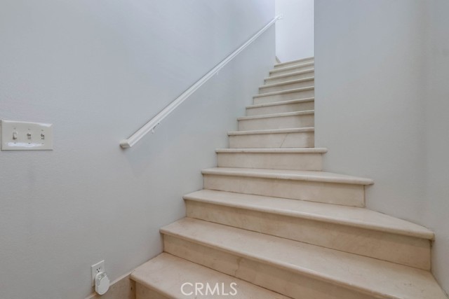 Stairs at the front door entrance