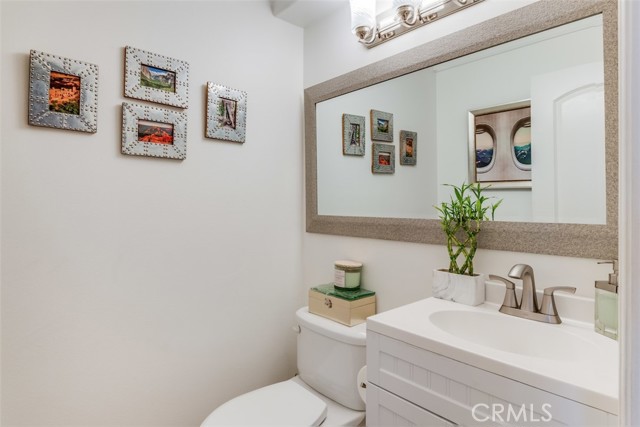 Main level powder room
