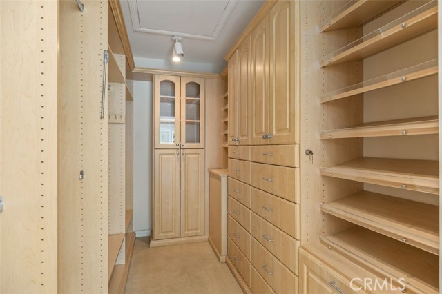 master closet - has pull down staircase to finished attic