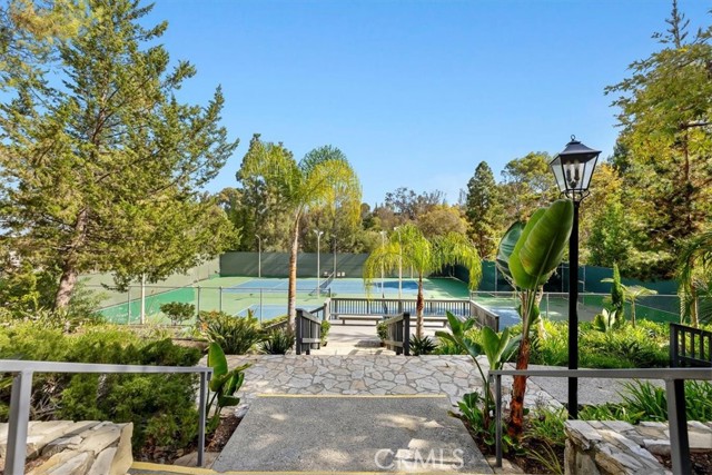 Tennis courts view from Clubhouse