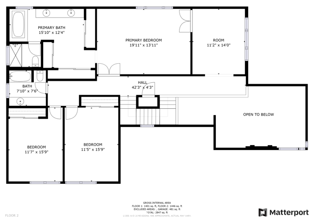 Floorplan for 2nd Floor