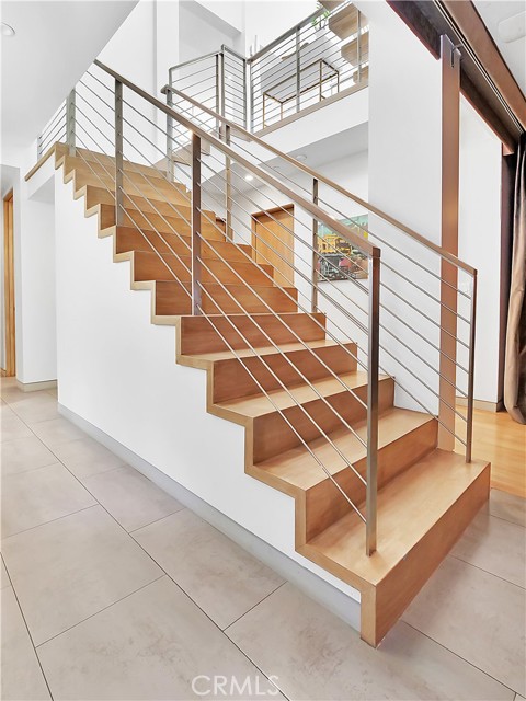 Chic stairways throughout.