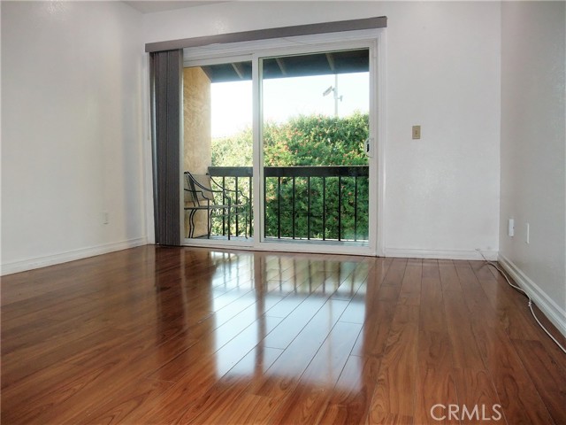 Bedroom with a sliding door to the balcony