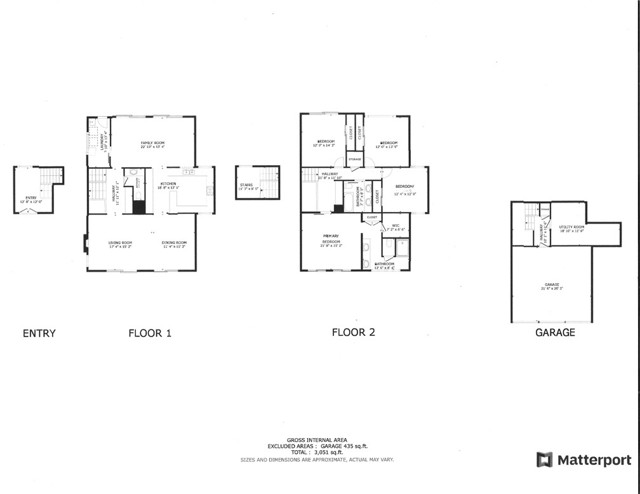 3051 square feet