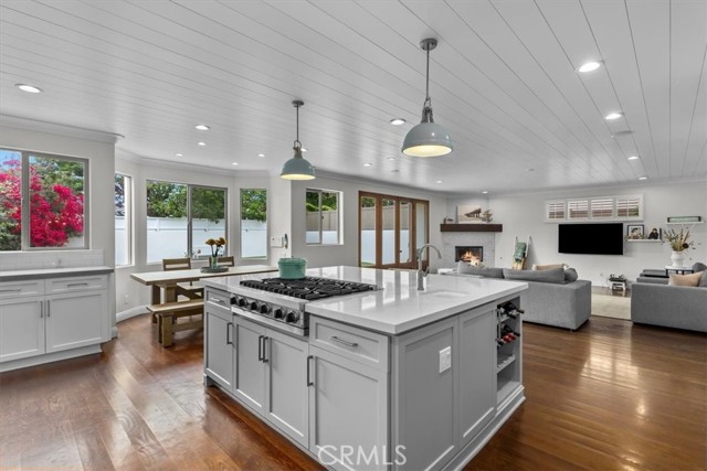 Beautiful Remodeled Kitchen opens to Family Room