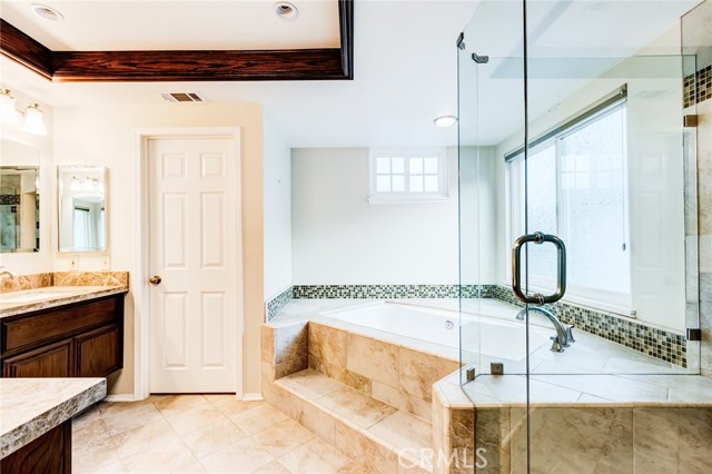 Master Tub and separate shower