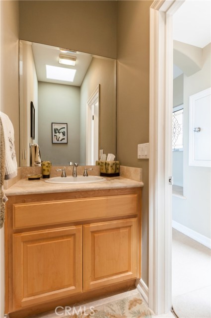 Lovely powder room for your guests.