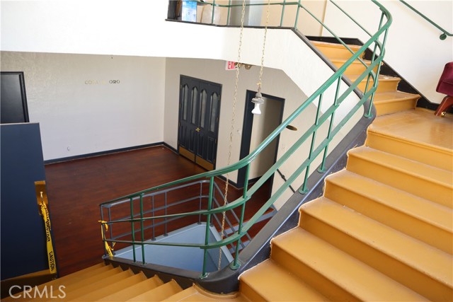 Staircase leading to the 4th floor office/lounge