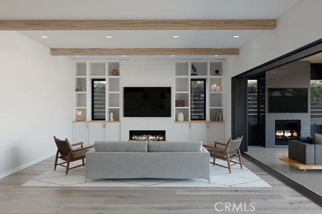 Rendering of living room.