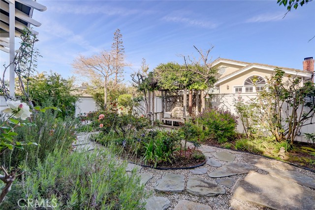 Underground telephone poles allows for a serene backyard