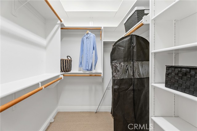 Main bedroom walk-in closet.