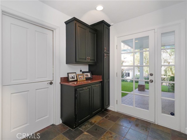 Downstairs entrance to backyard