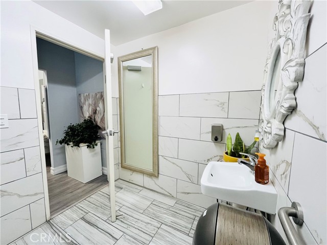 Spacious restroom