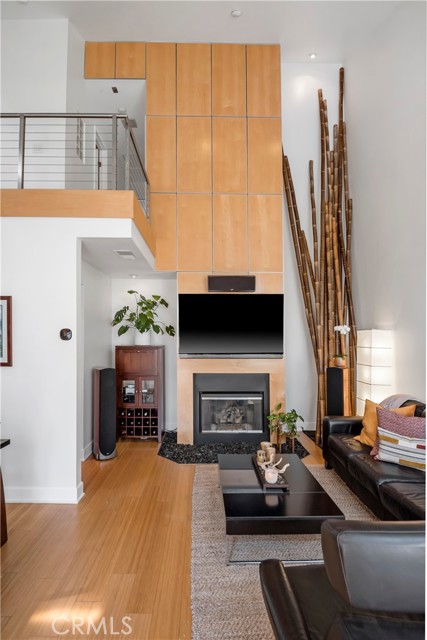 Extra high ceiling greets you upon entry