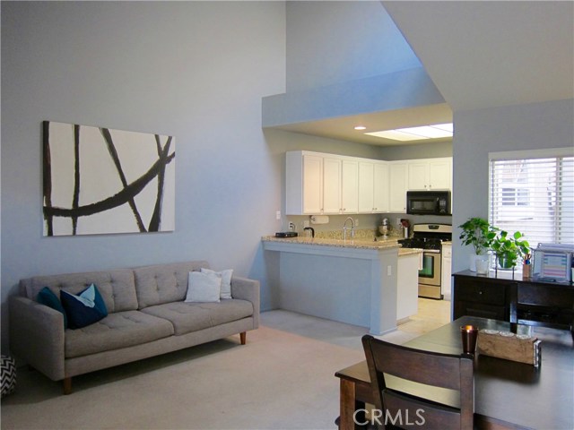 Beautiful living space! Living room, dinning and kitchen.