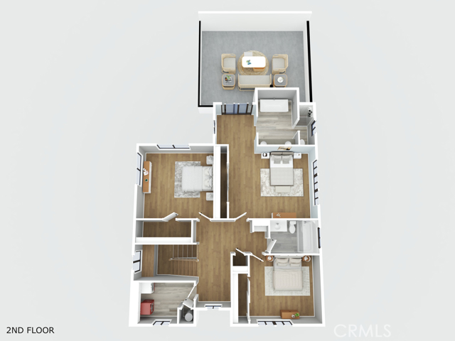 3D 2nd Floor Plan 3D 2nd Floor Plan
