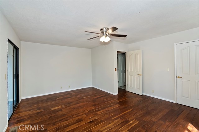 Engineered wood floor in bedroom