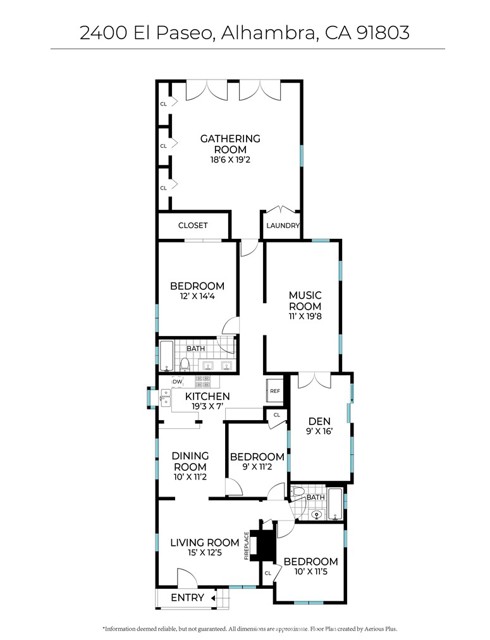 2400 El Paseo, Alhambra, California 91803, 3 Bedrooms Bedrooms, ,2 BathroomsBathrooms,Single Family Residence,For Sale,El Paseo,AR24082600