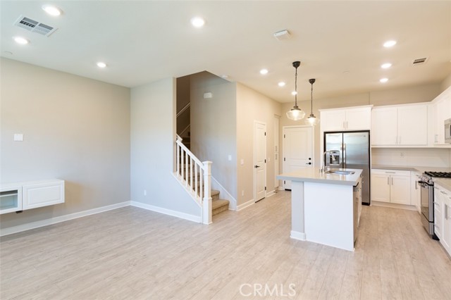 View of great room from front door.