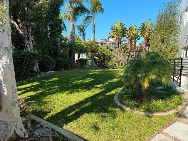 Private park-like area