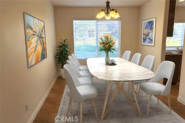 Dining Room Virtually Staged