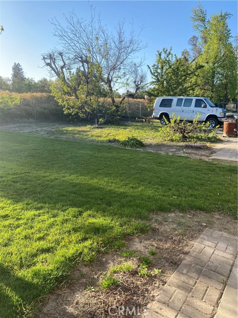 back Yard area for RV parking, gardening.