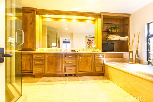 Huge master bath with soaking tub