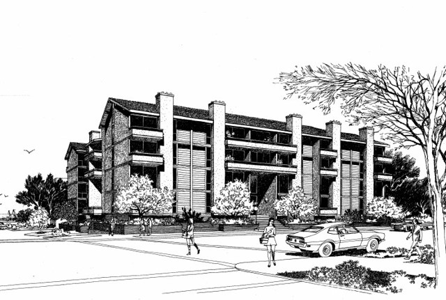 Original Architect's Rendering, 1972