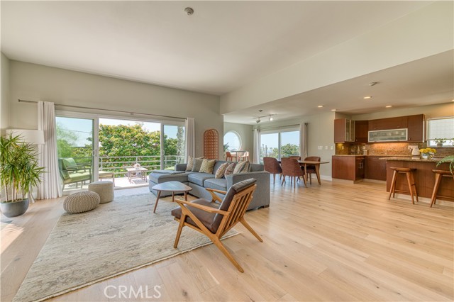 Wide open floor plan on the top floor.