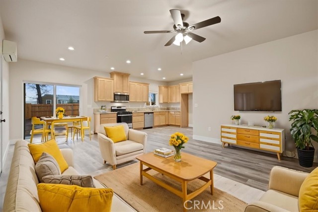 Virtually staged Family Room