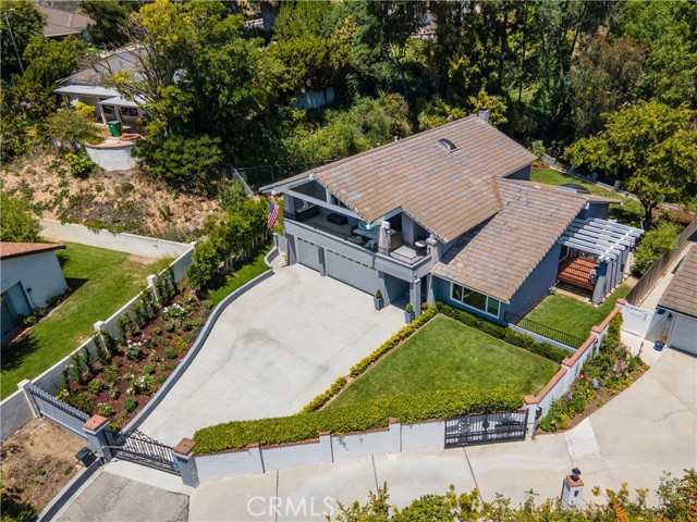 Aerial view of property from different angle