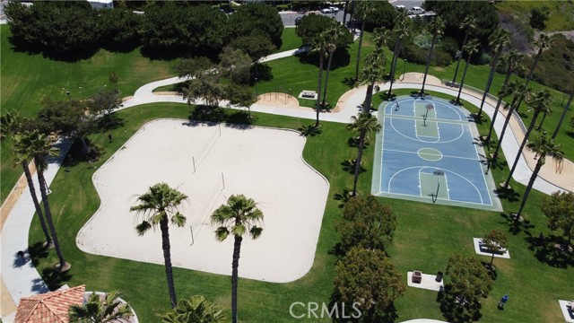 Another drone shot of the sport courts at Rancho San Clemente Sports Park.