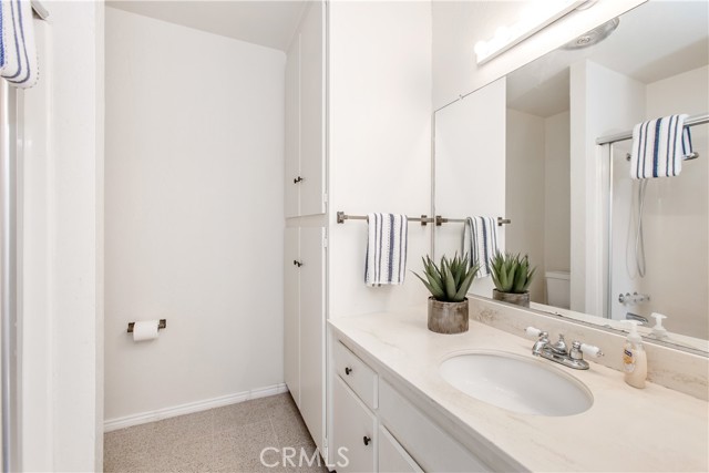 Secondary bath is ensuite and has a full bath
