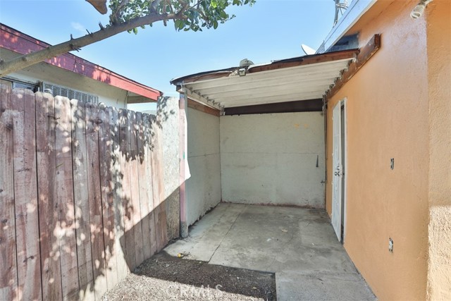 converted garage dedicated backyard space