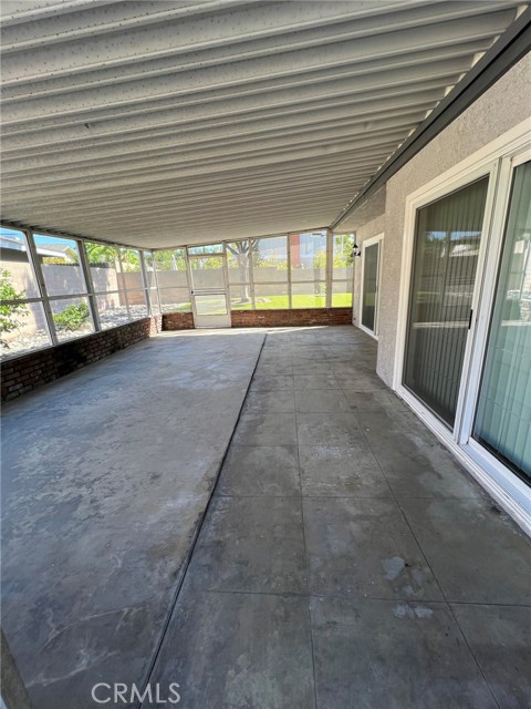 Enclosed Patio area