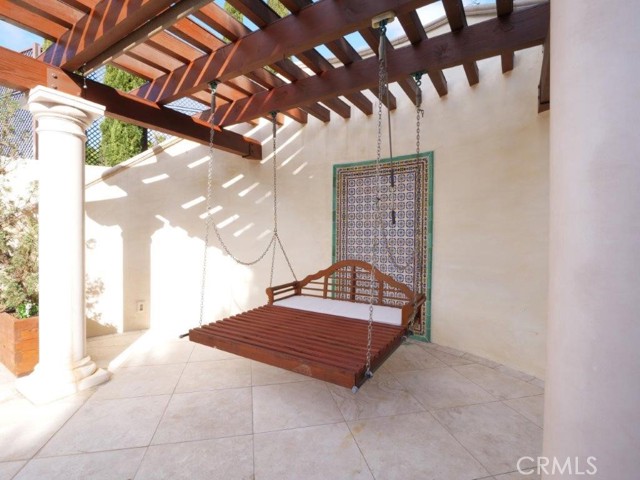 Swing Seating by the Pool