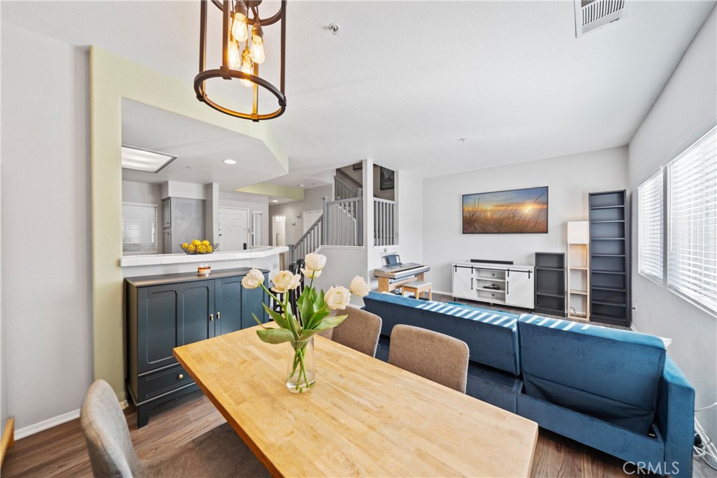 Your Dining Area from
 the back wall.