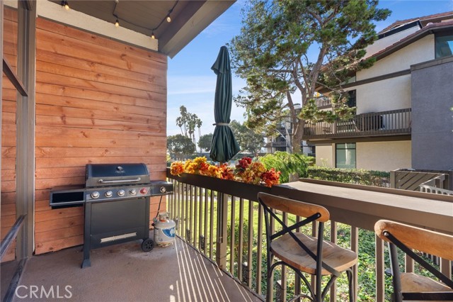 Private Elevated Wrap Around Deck with Bar Seating