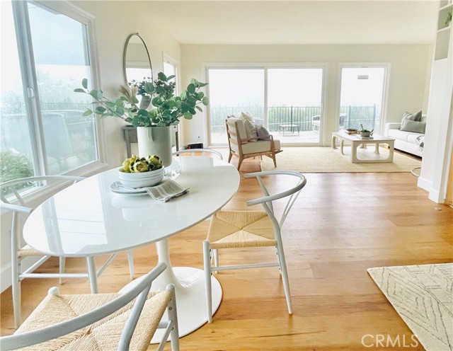 Dining room opens to family room and living room